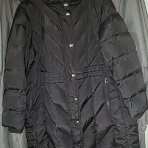 Women's Navy Blue Puffer Coat